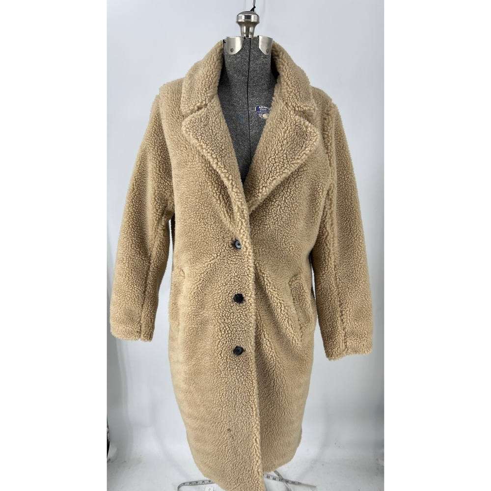 Abercrombie and Fitch long length faux fur Sherpa teddy coat XL